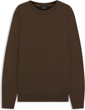 BOSS Knitted sweater in wool, silk and cashmere