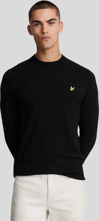 Lyle & Scott Lyle And Scott Mens Lambswool Blend Crew Neck Jumper - Black - Size: 44