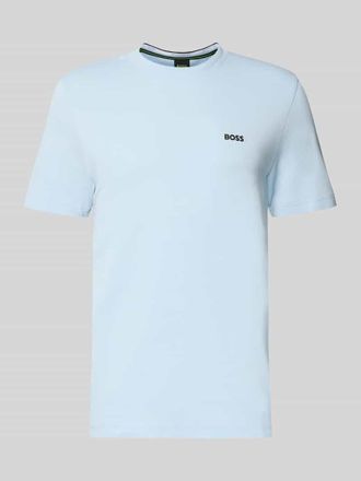 HUGO BOSS Regular Fit T-Shirt aus Baumwoll-Piqu&eacute; Modell TS_PIQUE in Hellblau, Gr&ouml;&szlig;e XXXL