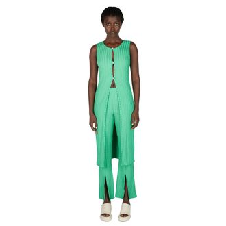 Simon Miller Long Knitwear, female, Green, Size: L Zeb Tunic Top