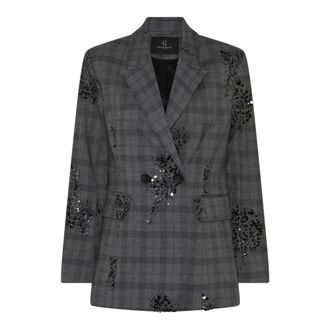 Bruuns Bazaar Blazers - Dames - Jassen - Grijs - Maat: L