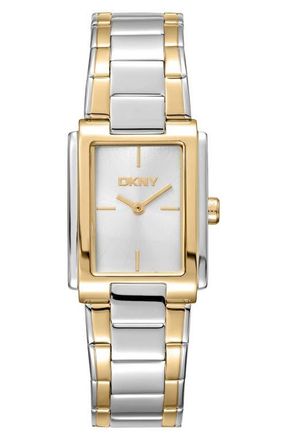 DKNY L 121 Bracelet Watch in Silver/Gold Multi at Nordstrom
