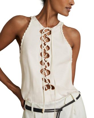 Reiss Amelia Cut Out Detail Top