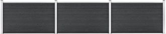 vidaXL Vidaxl - Recinzione da Giardino in wpc 526x106 cm Grigia
