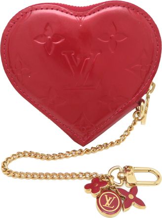 Louis Vuitton Red Color Vernis Coin Purse/Coin Case (Pre-Owned)