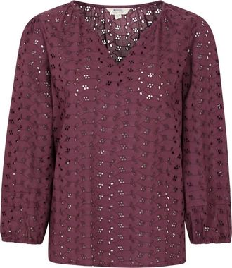 Mountain Warehouse Broderie Lightweight 3/4 Sleeve Casual Shirt in Purple at Nordstrom, Size 10