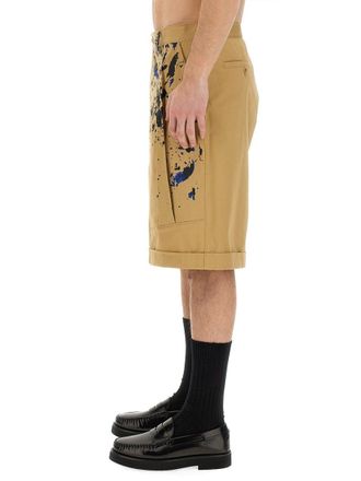 Moschino Cargo Pockets Cargo Shorts - Beige