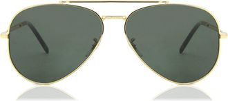 Ray-Ban RB3625 New Aviator 919631 Mens Sunglasses Gold Size 58