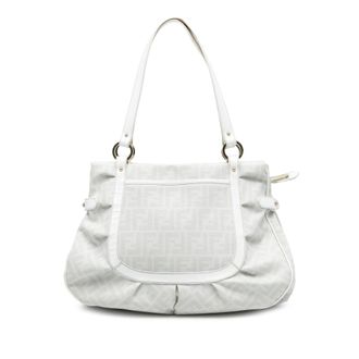 Fendi Tweedekans Grote Zucca Spalmati Chef Shopper Tote