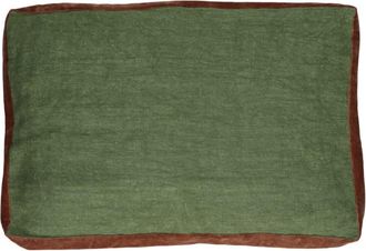 POMAX Coj&iacute;n de lino verde 60X40