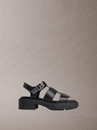Calvin Klein Melanie - Leren Fisherman-sandalen
