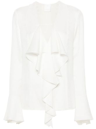 Givenchy Blusa con motivo 4G jacquard - Bianco