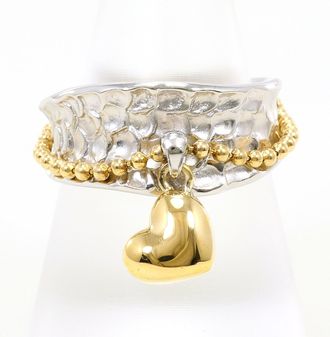 C&A Platinum Yellow Gold Yellow Gold (18K) Platinum 900 Band Ring (Pre-Owned)