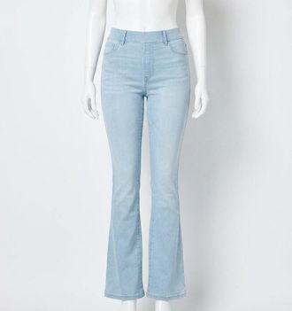 Spanx High-Rise Flare Jeans In Retro Light Wash