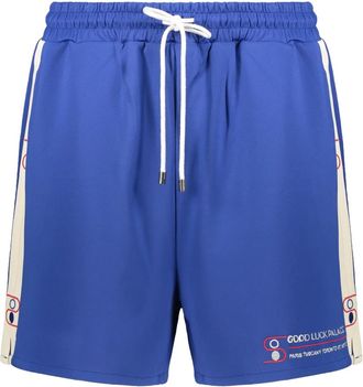 Mr. Saturday Bermuda Shorts met zijstrepen - Heren - Strandmode - Blauw - M - Polyester - Badmode