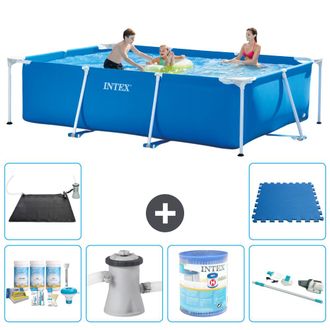 Intex Piscina Con Estructura Rectangular - 300x200x75 Cm - 7-piezas S40189