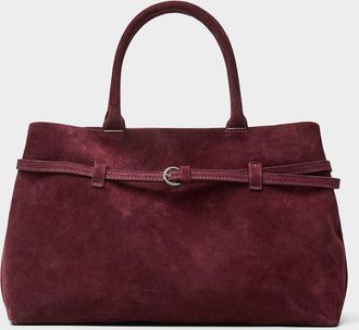 Simons Womens Thin-belt suede bag Exclusive collection from Italy