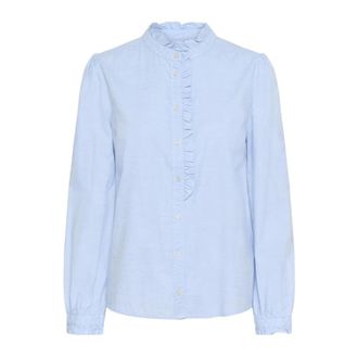 Part Two Overhemden, Dames, Blauw, 3Xl, Blouses