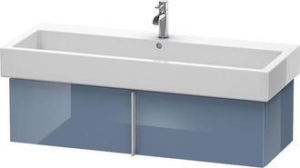 Duravit Duravit Vero Vanity 6108, De Pared, Con 1 Extra&iacute;ble, 1150mm, Color (frente/cuerpo): Laca De Alto Brillo Stone Blue - Ve610804747