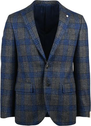 L.B.M. 1911 Giacca Stondata - Heren - Blazers - Blauw - M - Wol - Jassen