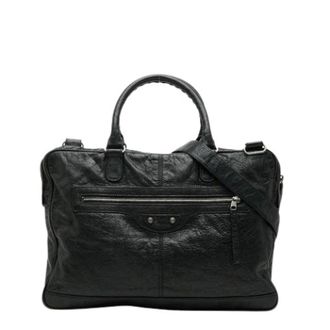 Balenciaga Pre-owned Shoulder Bags, male, Black, Size: ONE SIZE Pre-owned Vintage Briefcase Shoulder Bag
