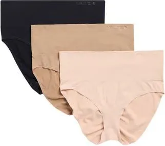 Lands End Eversoft 3-Pack Smoothing Briefs in Rose/Chantelle/Black at Nordstrom Rack, Size X-Large