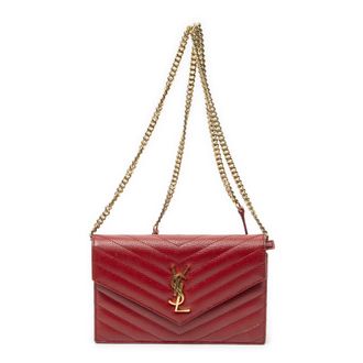 Saint Laurent Envelope Wallet On Chain schoudertas