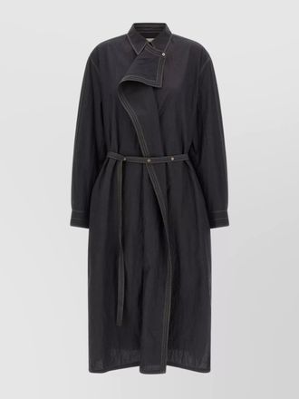 Christophe Lemaire cotton asymmetric shirt midi dress