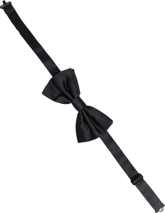 Dolce & Gabbana Silk Pre-Tied Bow Tie - Black