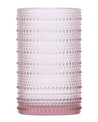 Fortessa Set Of 6 Jupiter Pink 13Oz Iced Beverage Glasses