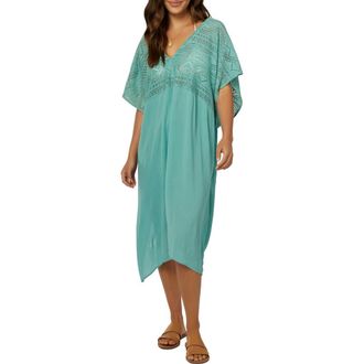 O'Neill Desi Cover-Up Maxi Dress in Teal at Nordstrom, Size X-Small/small