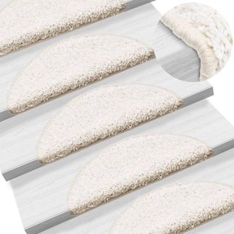 vidaXL Furniture Limited - Tappetini per scale 10 pz 56x17x3 cm Bianco