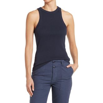 James Perse Ribbed Knit Tank in Memory at Nordstrom Rack, Size 3 (Fits Like 8-10 Us)
