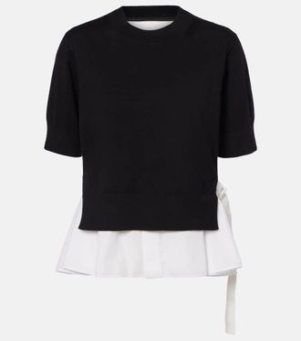 sacai Top in cotone