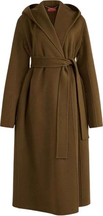 Altuzarra hooded belted coat - Green