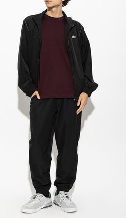 Lacoste T-shirt With Logo, Mens, Burgundy
