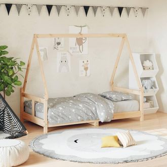 vidaXL Estructura De Cama Para Ni&ntilde;os Madera Maciza De Pino 80x160 Cm Vidaxl