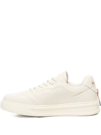 Baracuta leather lace-up sneakers - White