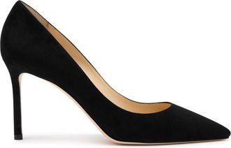 Jimmy Choo London Romy 85 Suede Pumps - Black