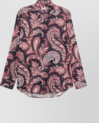 Etro shirt paisley pattern button-down collar