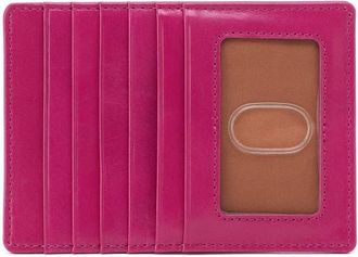Hobo Euro Slide Credit Card Case Holder in Cactus Flower at Nordstrom