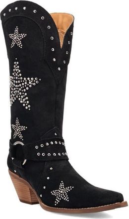 Dingo Lucky Stars Knee High Western Boot in Black at Nordstrom, Size 9.5