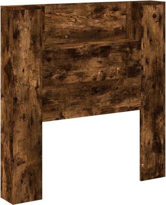 vidaXL Headboard Smoked Oak 100 x 16.5 x 103.5 cm Engineered Wood vidaXL