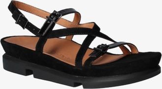 L'Amour Des Pieds Womens Lamour Des Pieds Verdun Sandals Black Leather Slingback ZOGG1971