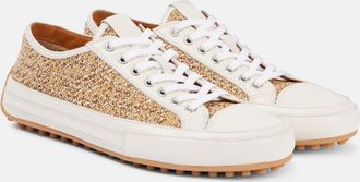 Tod's Sneakers in tweed con pelle