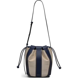 Radley London The Flora Medium Drawstring Crossbody Bag in Naval at Nordstrom