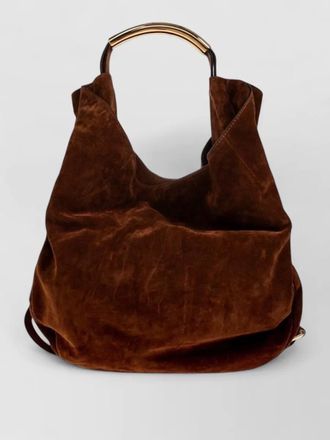 Moschino suede leather shoulder bag