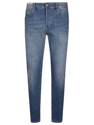 Pantaloni Torino Blue Reggae Cotton Tapered Jeans