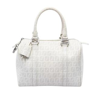 Fendi Pre-owned Boston Bag - Dames - Vintage Handtas - Wit - ONE Size - Leer - Vintage