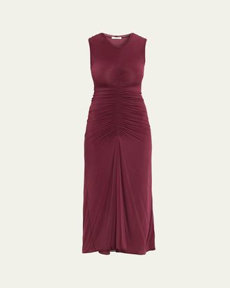FFORME Gisela Sleeveless Ruched Jersey Dress